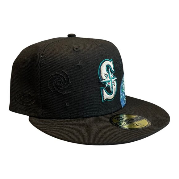 New Era Seattle Mariners Global World Pack 59FIFTY Fitted Hat - Picture 3 of 8